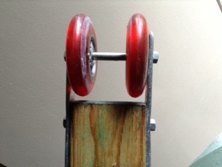 Mast roller pole