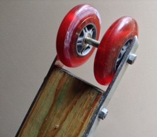 Mast roller post