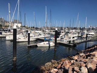 Whispering Wind at Newcastle Marina