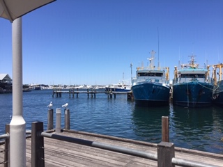 Bad weather fishing boats