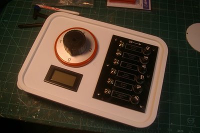 Completed assembly, ready for installation and wiring into the boat